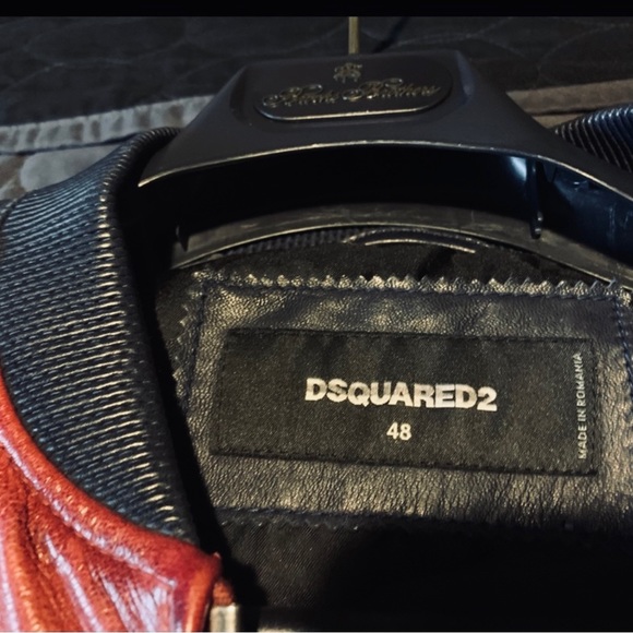 Authentic Dsquared2  leather bomber - Picture 3 of 11